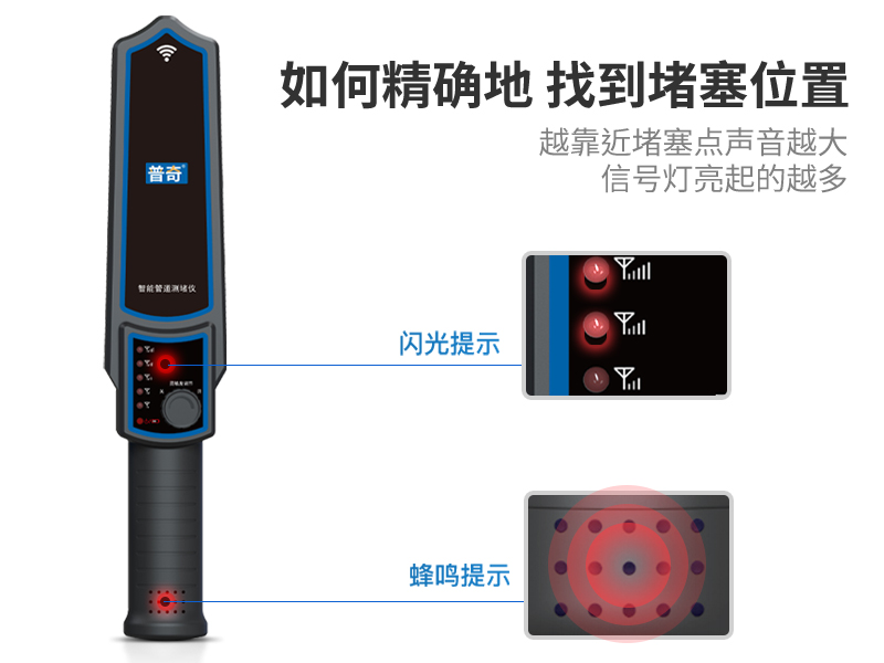普奇PQCD20智能管道測堵儀