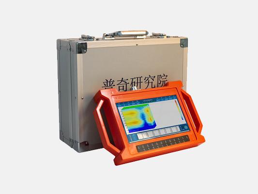 普奇打井找水儀：硬化地面可以用板狀電極測量。