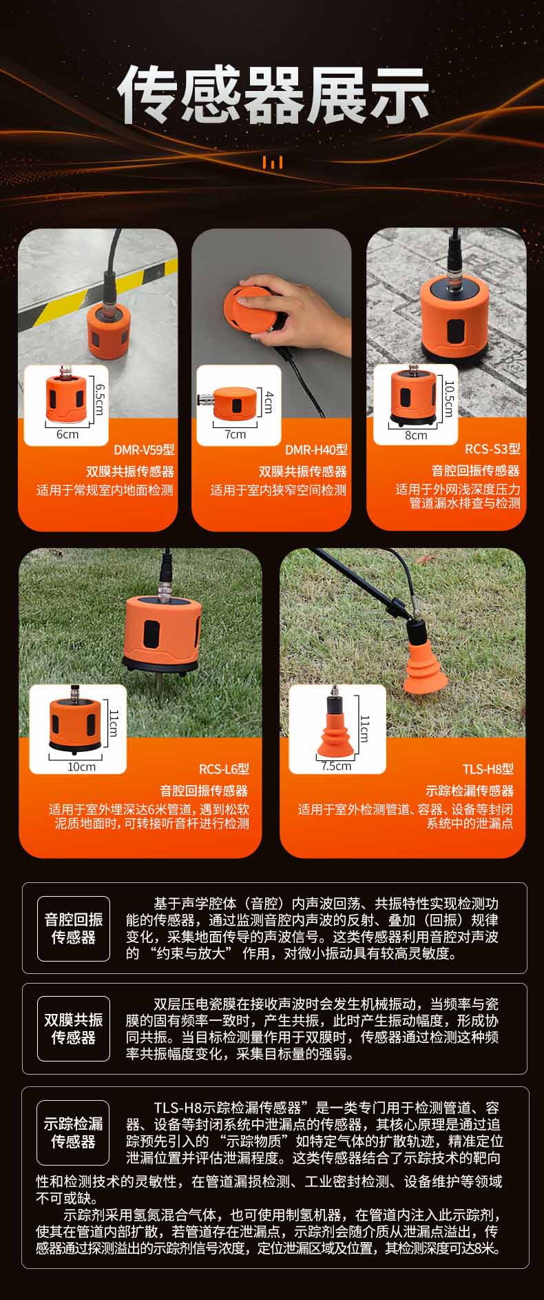 漏水檢測儀傳感器配置