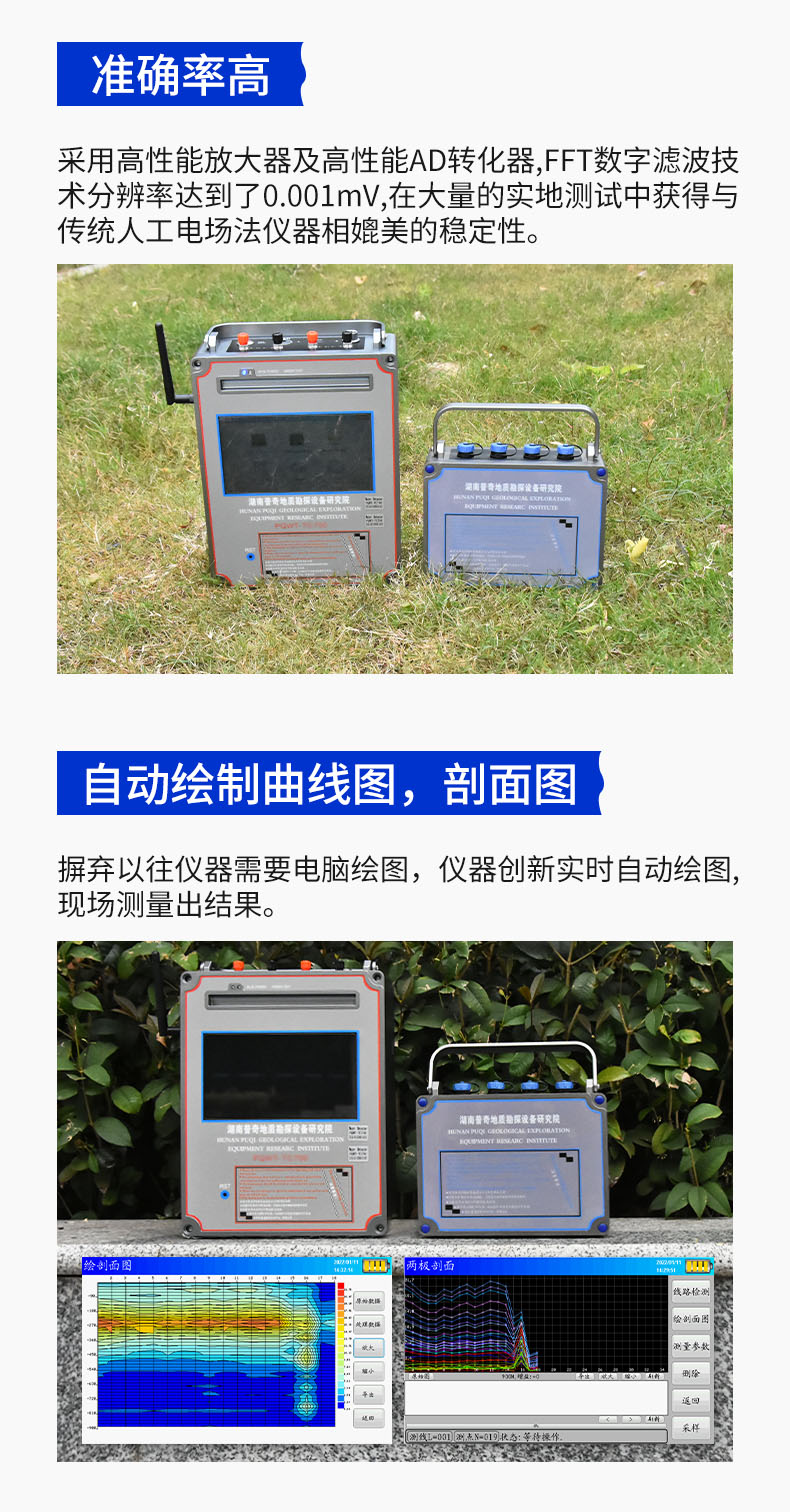 普奇PQ-WT1200系列探礦儀